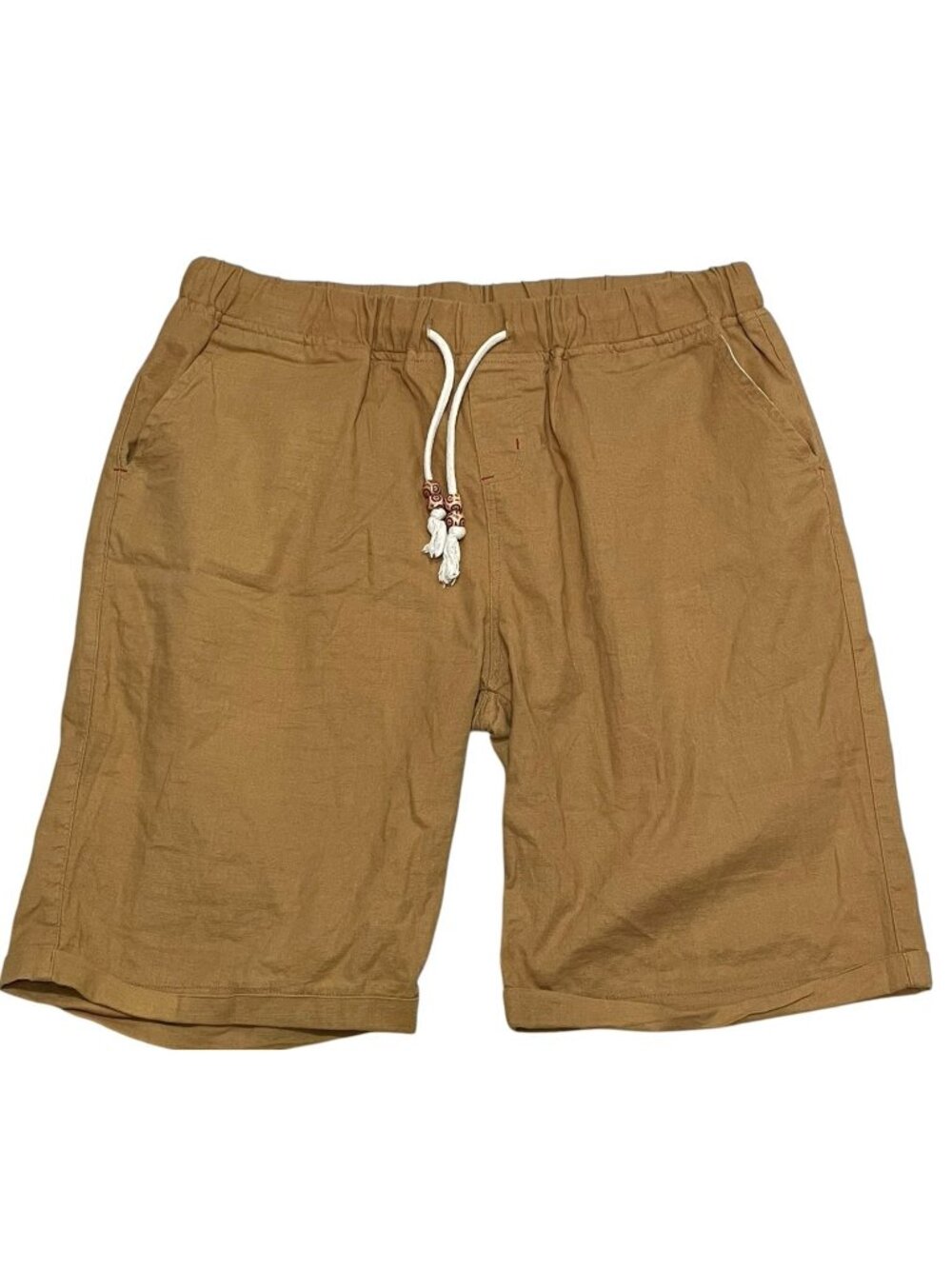 Sailwind Men’s Linen Shorts Casual Drawstring Summer Beach Shorts Sz S